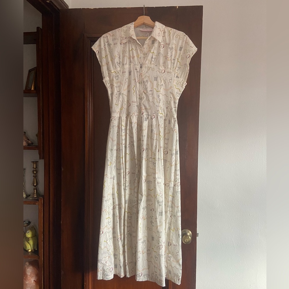 Lisa Says Gah Greek midi dress